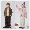 Minibala Unisex Kids' Plaid Fleece Jacket