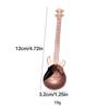 Stainless Steel Guitar Coffee Teaspoons Colorful Dessert Spoon Musical Guitar Demitasse Spoon for Mixing Dessert Ice Cream
