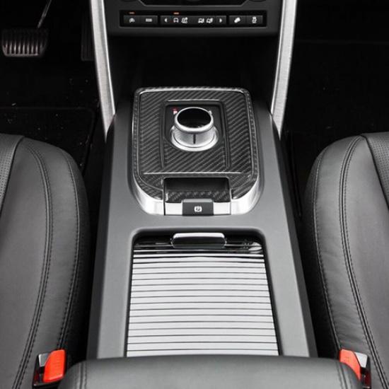 4Pcs Carbon Fiber Interior Gear Shift Cover Trim For Land Rover Discovery Sport