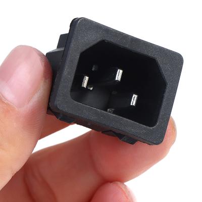 שקע AC 3 פינים 250V מתג נדנדה 10A מחבר תקע כניסה תושבת שקע