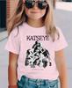 Summer Short Sleeve Tops Global Girl Group Katseye Graphic T Shirt Kids Casual Cotton Tshirt Baby Girls Tshirt Toddler Boys Top