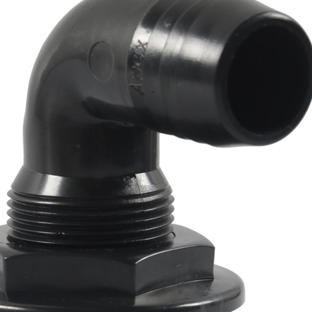 Generic 90 Degree thru Hull Scupper Bottom Outer Diameter 1-1/8 inch Practical Sturdy Part Replace for Ship Boats Yachts