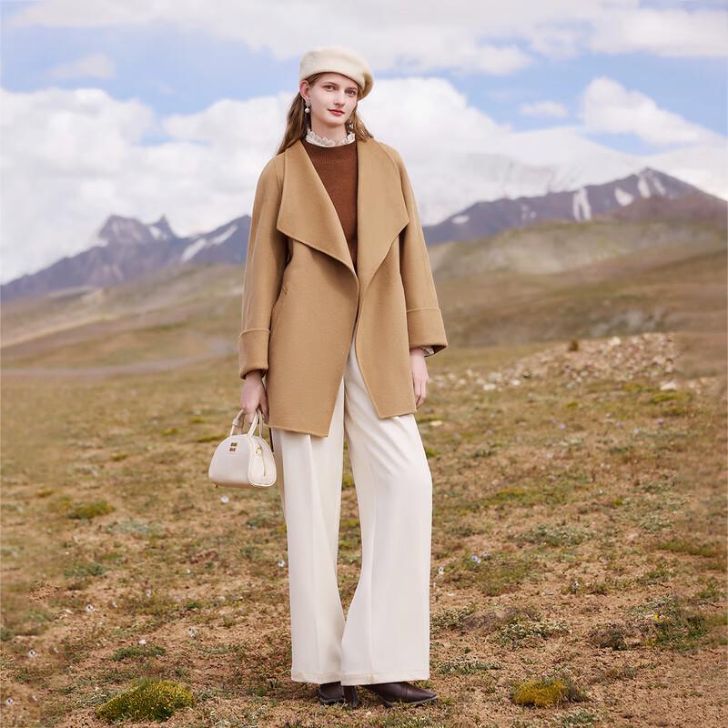 

Autumn Water Lady Elegant Winter Wool Coat L