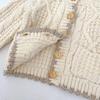 Baumwollstrickjacke mit Farbblock-Besatz für Babys und Kleinkinder – Unisex-Rundhalsausschnitt