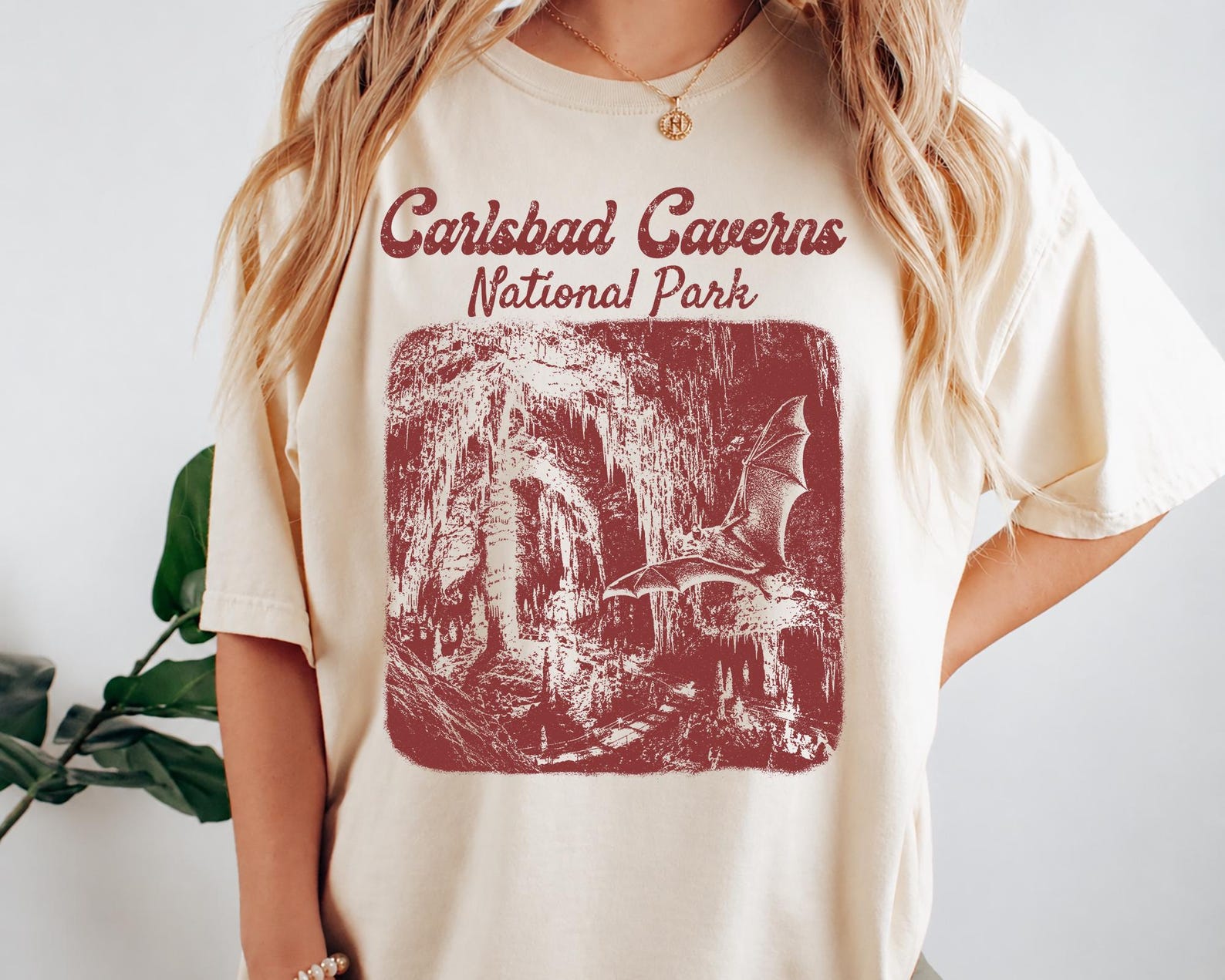 Carlsbad Caverns National Park Retro Bat Cave Shirt 4XL