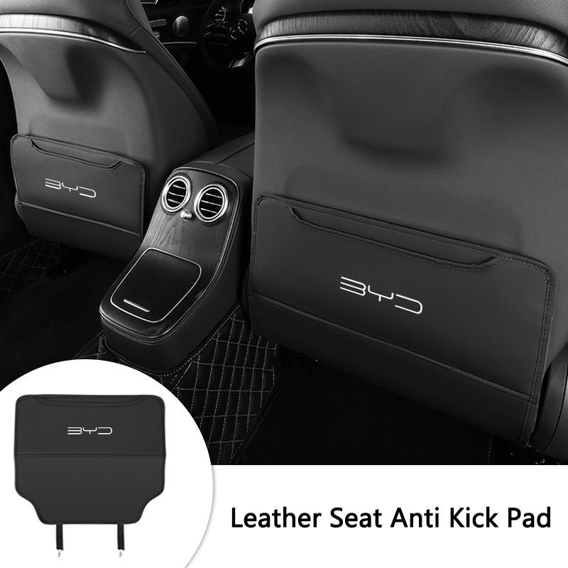Car Seat Back Anti Kick Pad Leather Protective For BYD Seal u Yuan Up Atto 3 Seagull Han EV Dmi mini Dolphin Auto Accessories