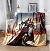 Cross Templars Knight Flannel Blanket Soft Warm All-Season Throw, Design for Camping, Car Travel, Hiking Sofa, Bed, Office Perfect Gift for Parties