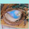Wooden Bird Figurine Decor For Office And Living Room With Modern Minimalist Style