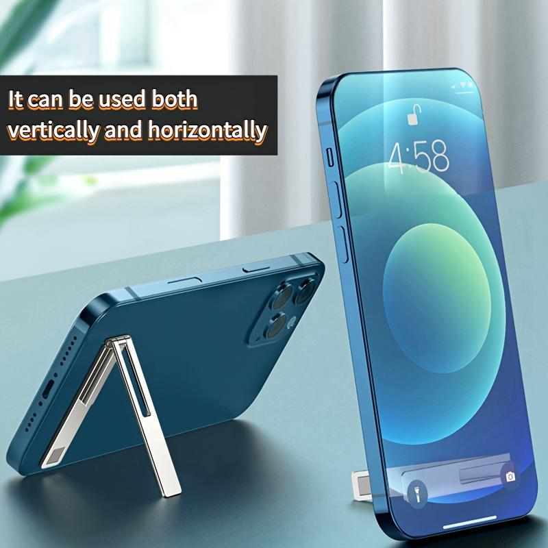 Universal Magnetic Ultra Thin Foldable Metal Alloy Desk Phone Holder Desktop Cell Phone Stands Phone Support
