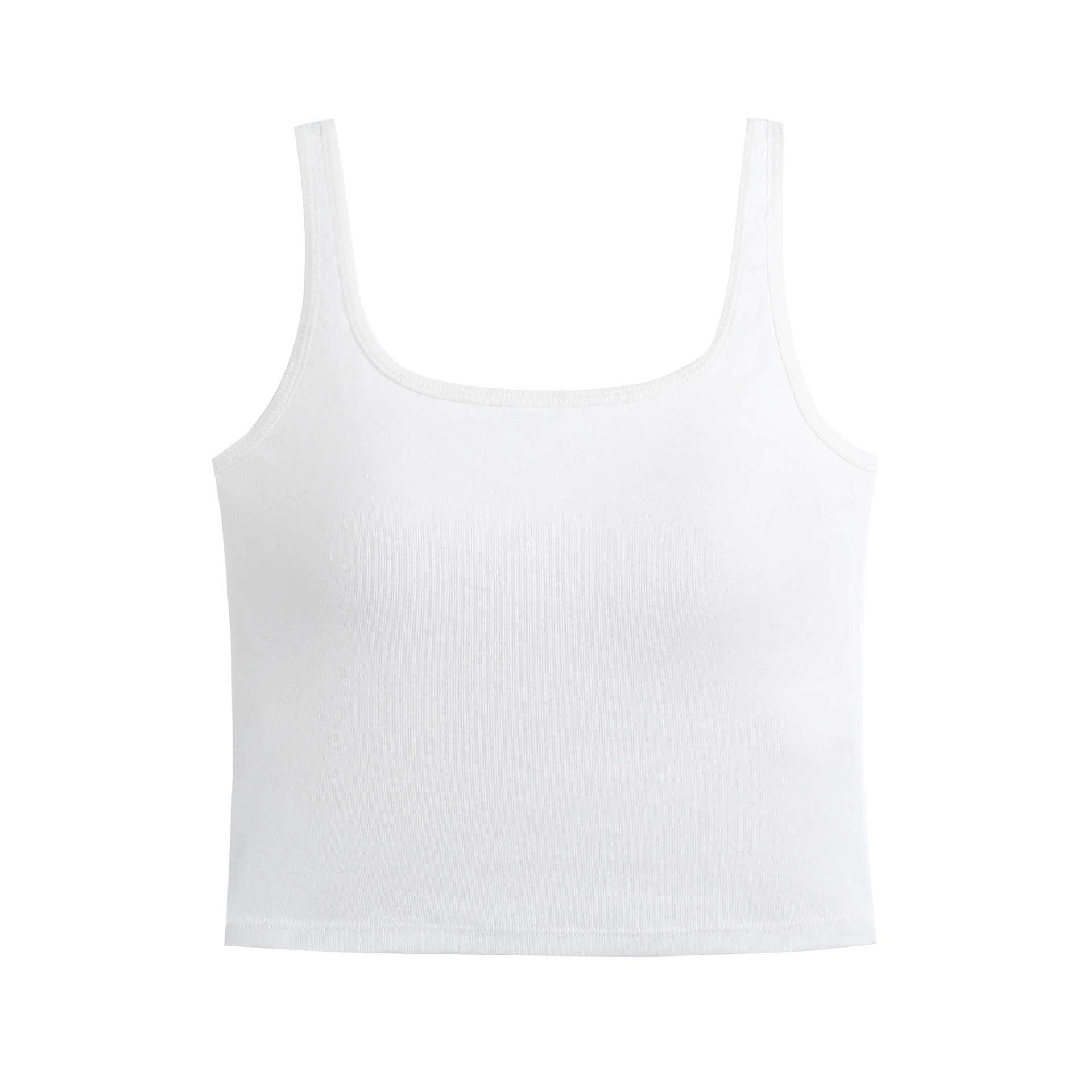 

Plus Size Y-Back Bra Vest - New Style Inner/Outer Wear, One-Piece Pad, Base Layer (Style 65248) 2XL (suggested 65-90 kg) белый