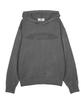 Varigated Logo Plain Hood Knit Charcoal