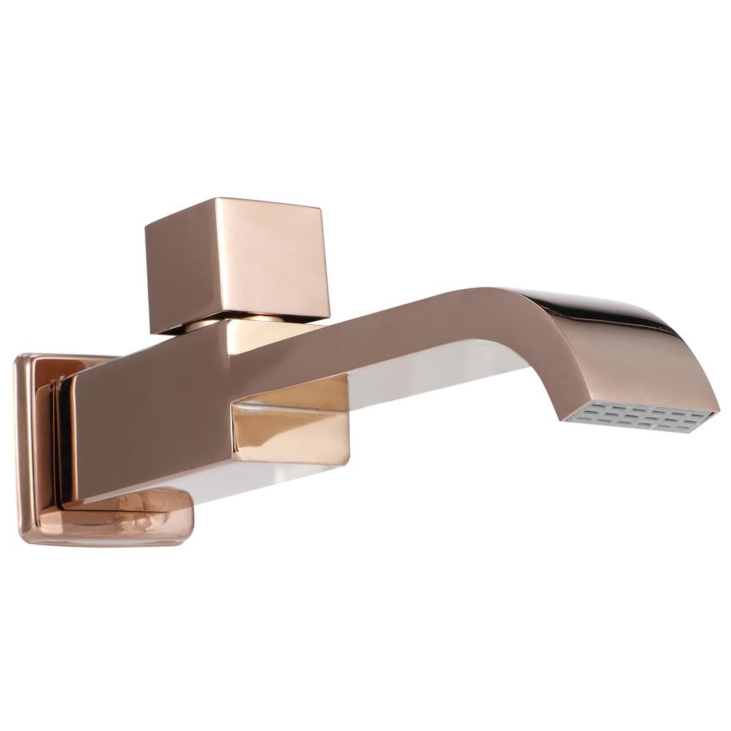 G1/2 Wall in Faucet Single Cold Waterfall Sink Basin Water Tap Bathroom Accessory( Gold )