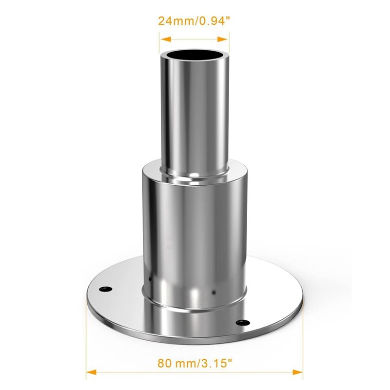 AEE4-Through Hull Exhaust Housing, 24Mm 316 Stainless Steel, Suitable For Diesel Parking Heaters