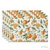 4 Stück, Sommerliche frische orange Tischsets, die besten Tischsets, waschbar, geeignet für Feiertagspartys, Heimdekoration, Küchentische