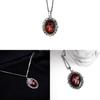Collana Ciondolo Cuore di Vampiro Gotico Con Catena a Maglia in Lega per Uomo e Donna