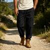 Men's Casual Cargo Pants with Loose Straight Leg for Everyday Wear