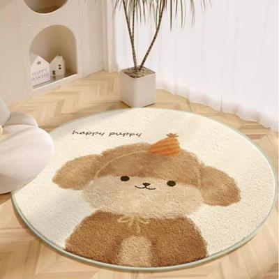Round Soft Carpet Living Room Children's Room Carpet Cartoon Bedroom Carpet Waterproof Easy To Care Home Decoration