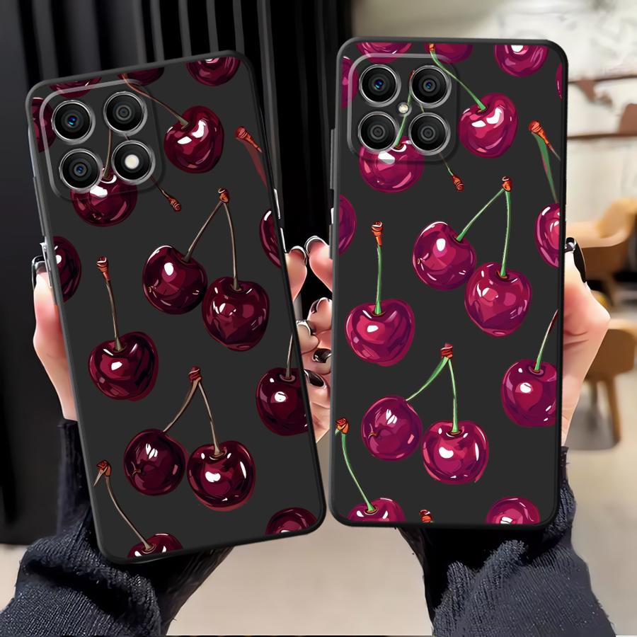 Case for Honor X6 Magic5Lite X5b 200 400 Lite 8X X8 70 X7 X9a 90 Funda Phone Cover Fruit Cherry