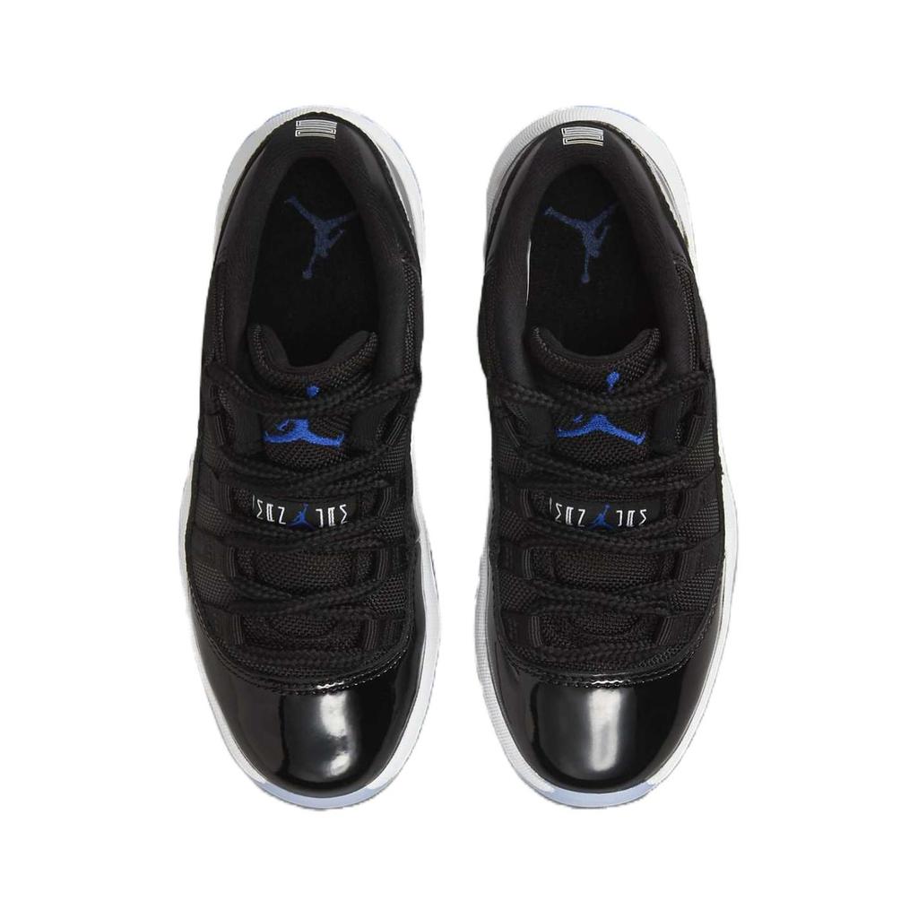 Air Jordan 11 Retro Low PS Space Jam Kids Sneakers Black Varsity-Royal White FV5116-004