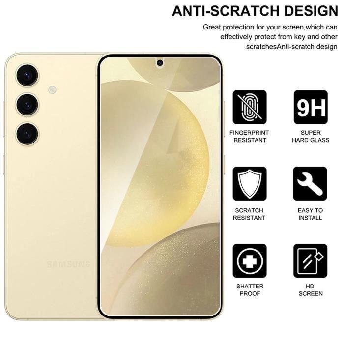 Verre Trempé - Samsung - Galaxy S24 - Protection d'Ecran 9H - Antichoc - Lot de 3