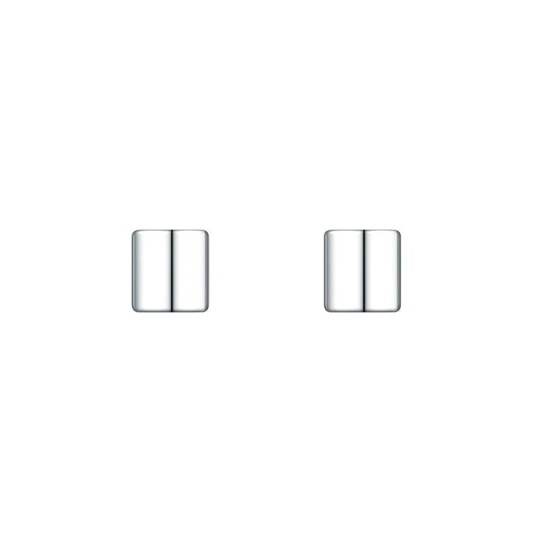 Pendientes de Tuerca Cuadrados Pendientes Geométricos de Diseño Nicho Minimalista para Mujer