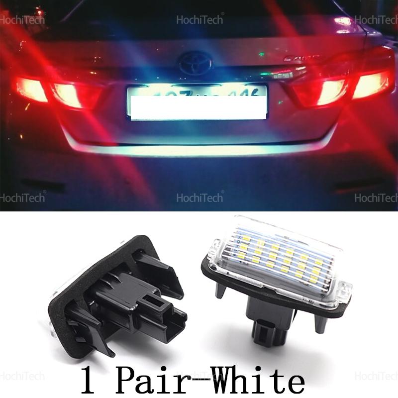 

2Pcs DC12V LED License Plate Light Lamp for Toyota Yaris/Vitz Camry Corolla Prius C Ractis Verso S Canbus White Error-Free
