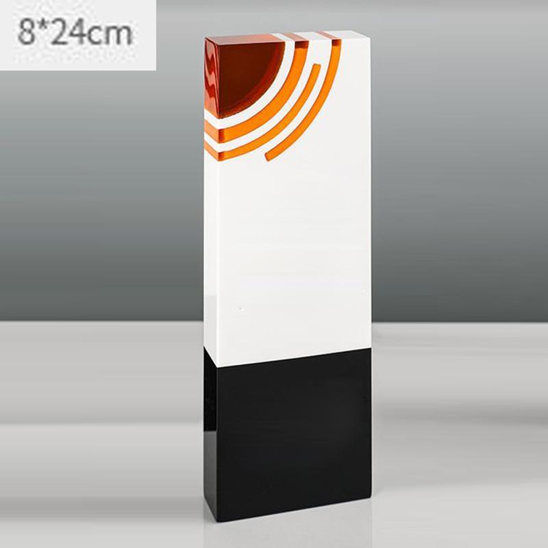 

Creative Jade Stone Crystal Trophy Outstanding, Excellent Employee Annual Meeting Award Commemorative Home Decoration Medal, 1Pc