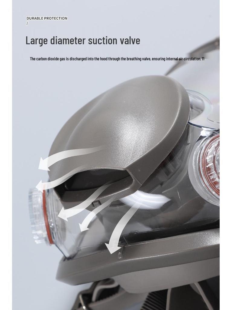 Masque respiratoire de protection 6200 pour peinture en aérosol, pesticide, produit chimique, gaz et formaldéhyde