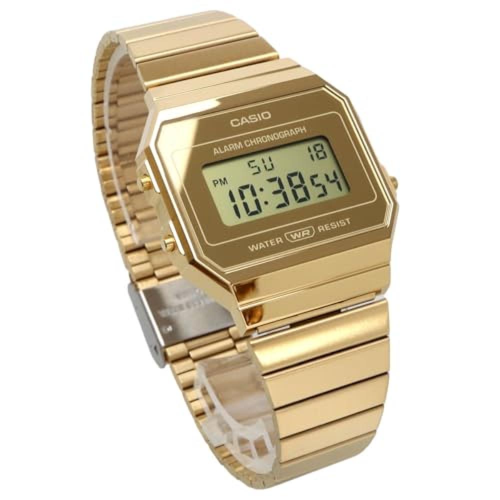 Casio Ceas digital CASIO Vintage Series A700WEVG-9A Bărbați Femei Model Aur de peste mări