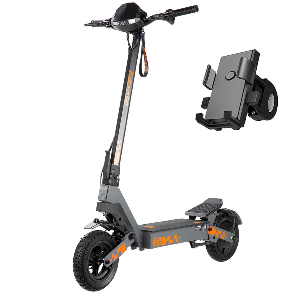 Patinete Elétrico Todo Terreno Kukirin G2 Motor de 800W Autonomia 55Km Pneu 10" E-Scooter Dobrável Para Adulto 48V 15.6Ah Freios a Disco Duplos Máximos Carga Máxima 120kg
