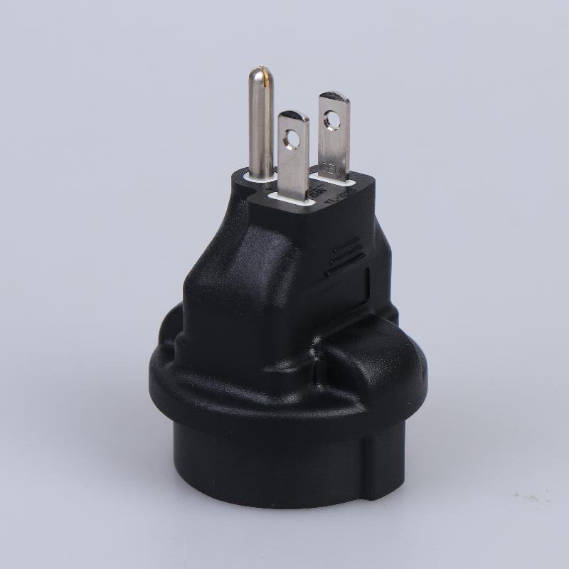 Eu To Us Converter Schuko Female To Usa Plug Adapter Us Nema 5-15P Plug To Europe Cee7/3 Schuko Receptacle Adapter