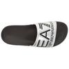 Emporio Armani EA7 Round Toe Flat Slide Sandals Women Sandals Silver XCP001XCC22A854