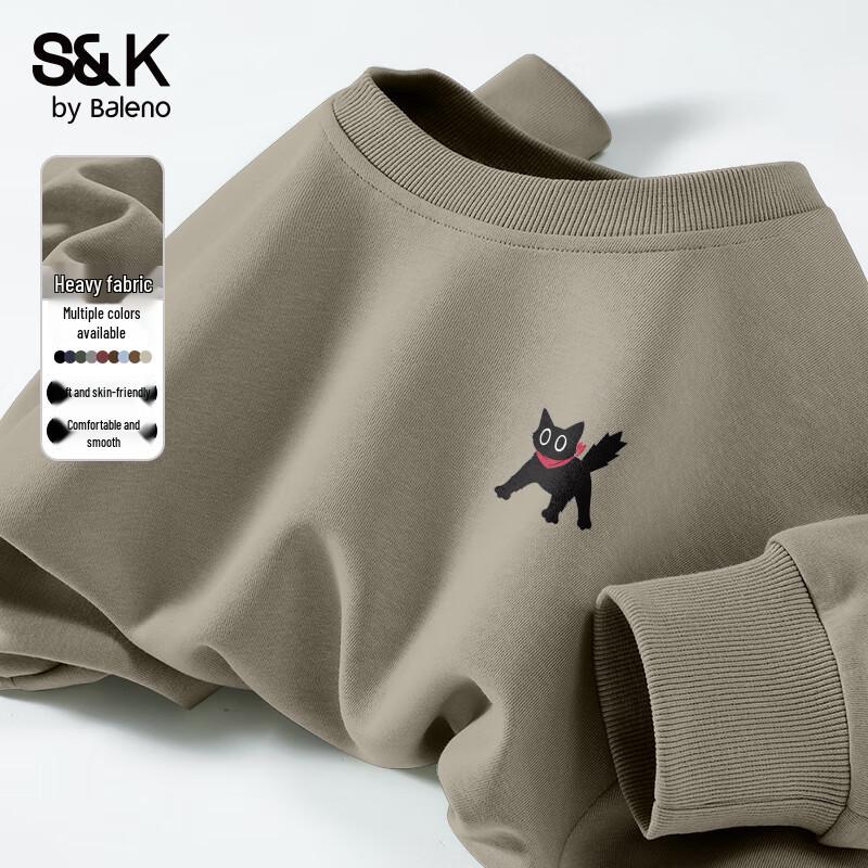 Baleno S&K Series Unisex Heavyweight Knit Sweatshirt - JPB Bowtie Cat Graphic