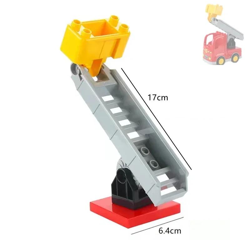 Big Building Blocks Compatible Large Bricks Road Plate Car Parking Pole Fuel Station City Traffic Kids Educational Creative Toys