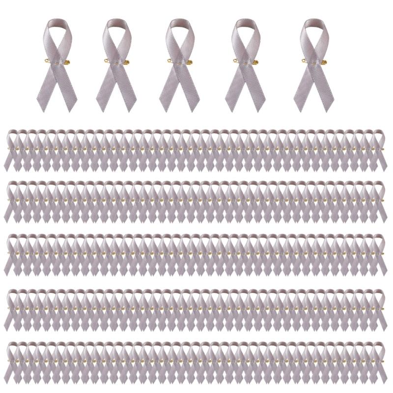 200 stycken Blandade Allmännyttiga Bandbroscher Välgörenhetsbandnålar Bandtextur för Deltagare i Samhällstjänst