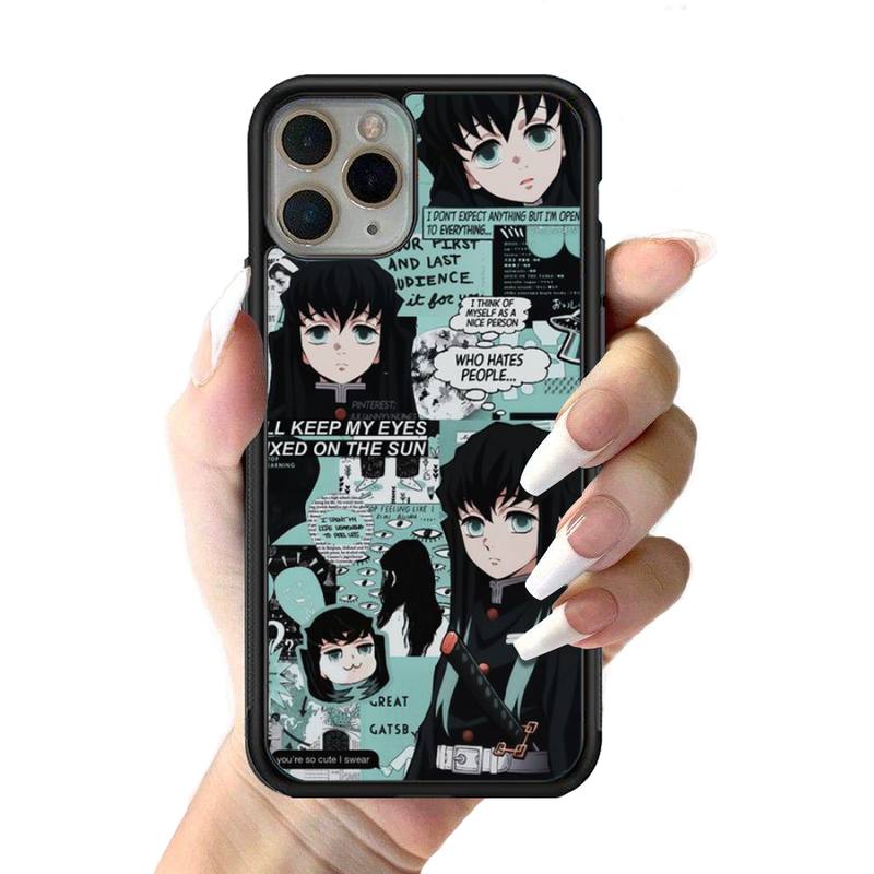 Kimetsu No Yaiba Demon Slayer аниме чехол для телефона силиконовый PC+TPU чехол для iPhone 11 12 13 Pro Max 8 7 6 Plus X SE XR Hard Fundas iphone 14