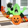 Inflatable Halloween Pumpkin LED Lights Up Ornament Yard Decorations Toy for Backyard