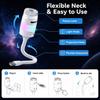 2 In 1 USB LED Projector Night Light 360 Rotation Galaxy Starry Sky Ambient Lamp for Car Home Bedroom Party Mood Light Decor