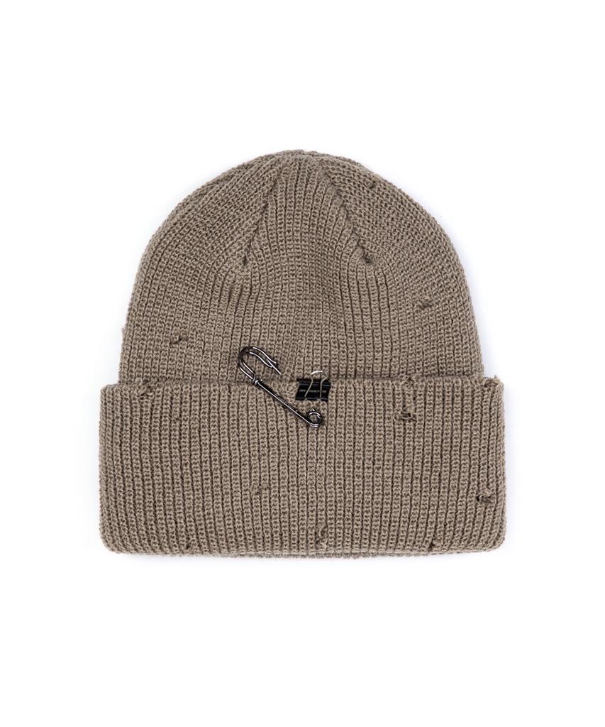 BLACKBLOND Vividi Lip Custom Long Beanie (Dark Beige)