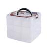 18 Grids Plastic Adjustable Storage Case Box  3 Layer Beads Jewelry Container