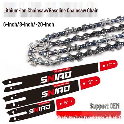 6" & 8" Lithium Battery Chainsaw Chain, 20" Gasoline Saw Blade for Universal Chainsaws, Logging Chainsaw Chain