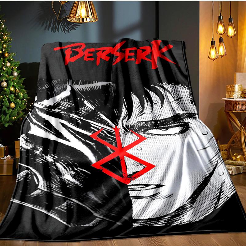Dark Warrior's Rise Blanket Flannel Throw for Sofa, Indoor, Camping, Living Room, Office, Chair, And Bed Soft Birthday Gift