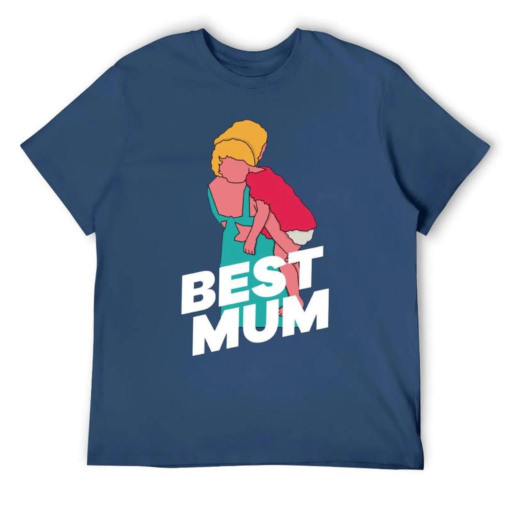 Mother's Day Happy Mother's Day Men's Classic Crewneck T-shirt Sport Top Tee Top Quality Humor Graphic Fitness USA Size