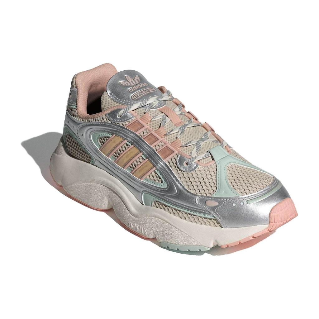 Adidas Originals Ozmillen Comfortable Fashion Versatile Fabric Durable Breathable Low-Top Running Shoes Women Sneaker Sand-Brown IF1816