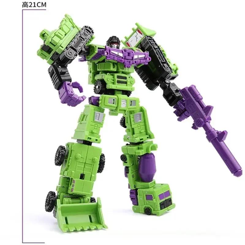 6 in 1 Transformation 21CM Model MINI Devastator Action Figure Robot Plastic Toys BEST Gift Child Kid New