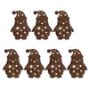 Cozy Winter Home Decorations 7Pcs 3D Light-Up Wooden Reindeer Christmas Decor with Warm LED Backlight, Peel And Silhouette Lights Stick Rustic
