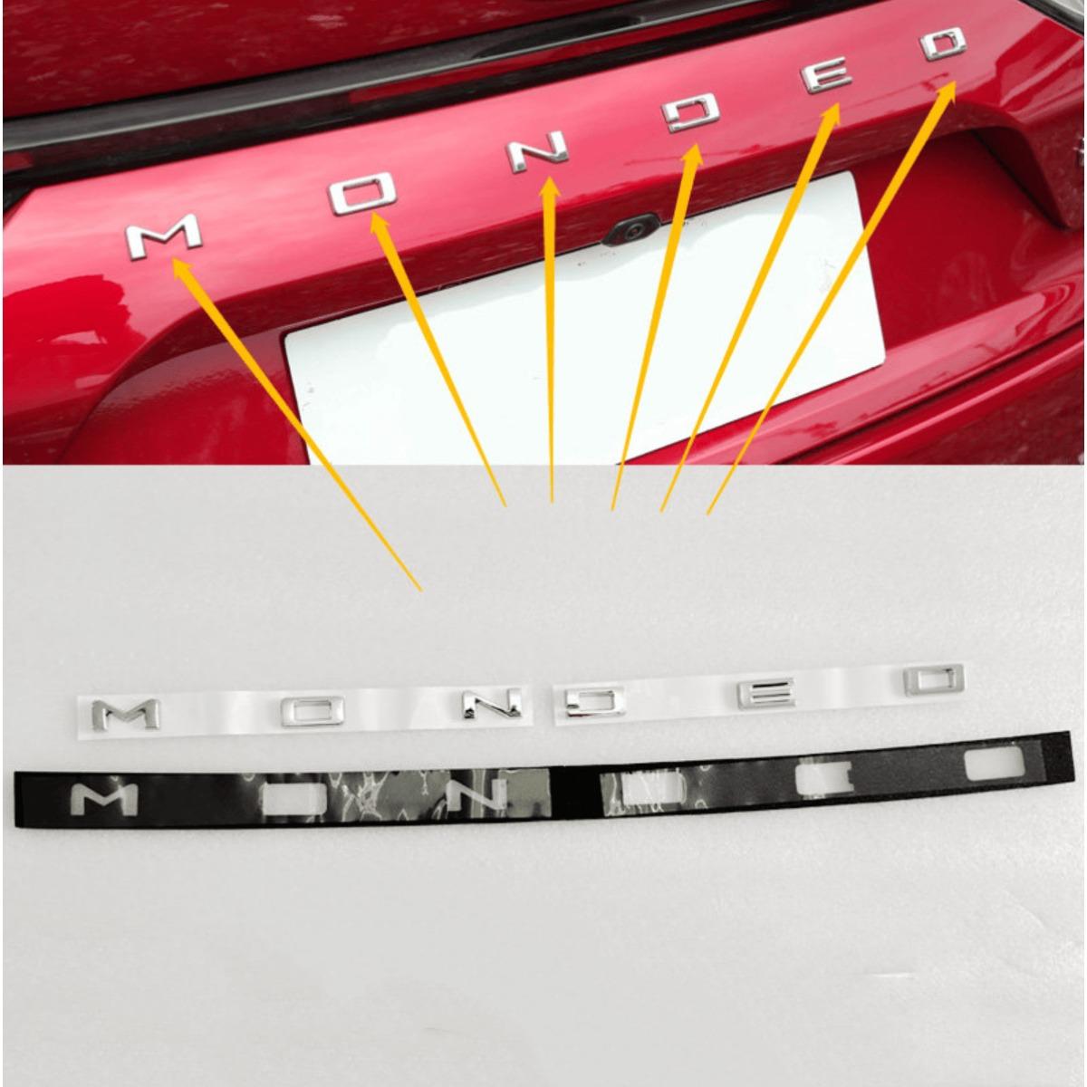 3D ABS Car Rear Trunk Emblem Chrome Badge Sticker Decals