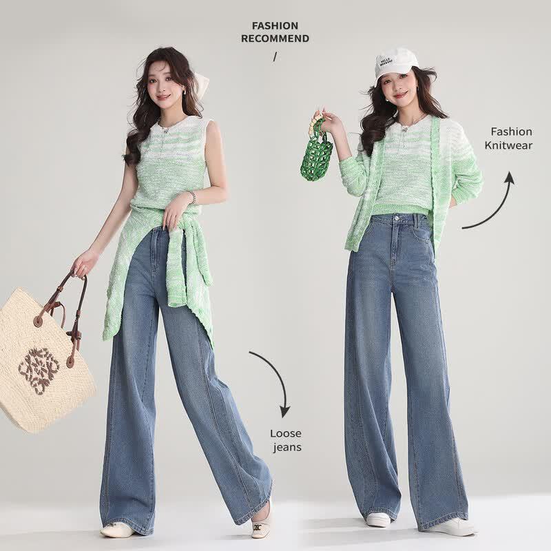 Women s High-Waist Straight Leg Jeans S