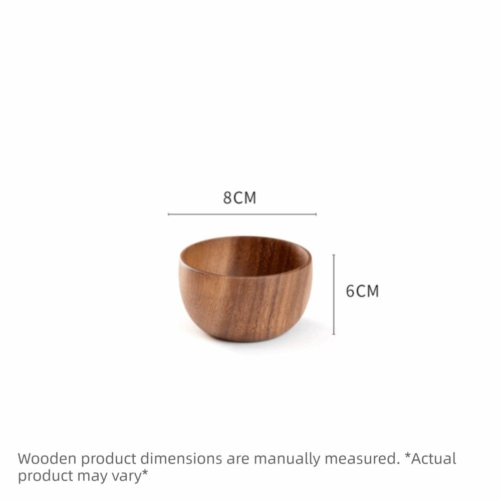 Ciotole di Legno Stile Giapponese Contenitori Rotondi per Cibo Nuove Ciotole per Insalata Articoli per la Cucina