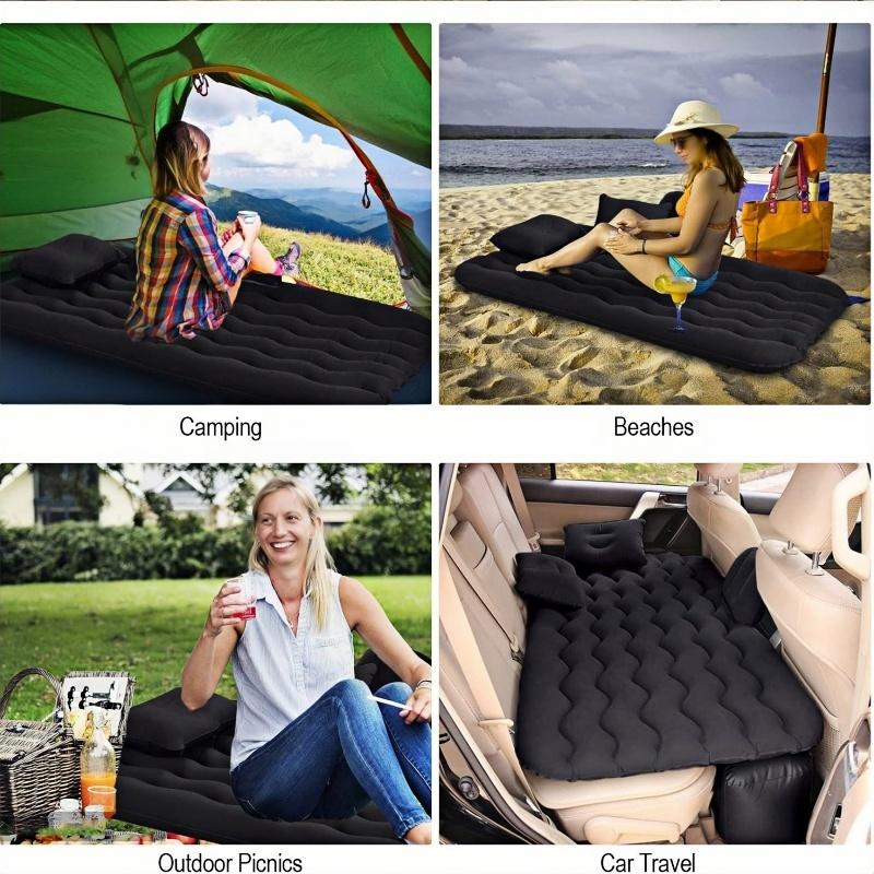 Handheld Outdoor Journey Car Campsite Mat Versatile Car Sofa Pillow Inflatable Travel Mattress Camping Air Sofa